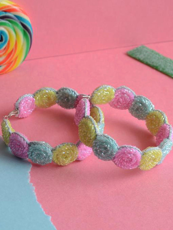 Cotton Candy Hoops